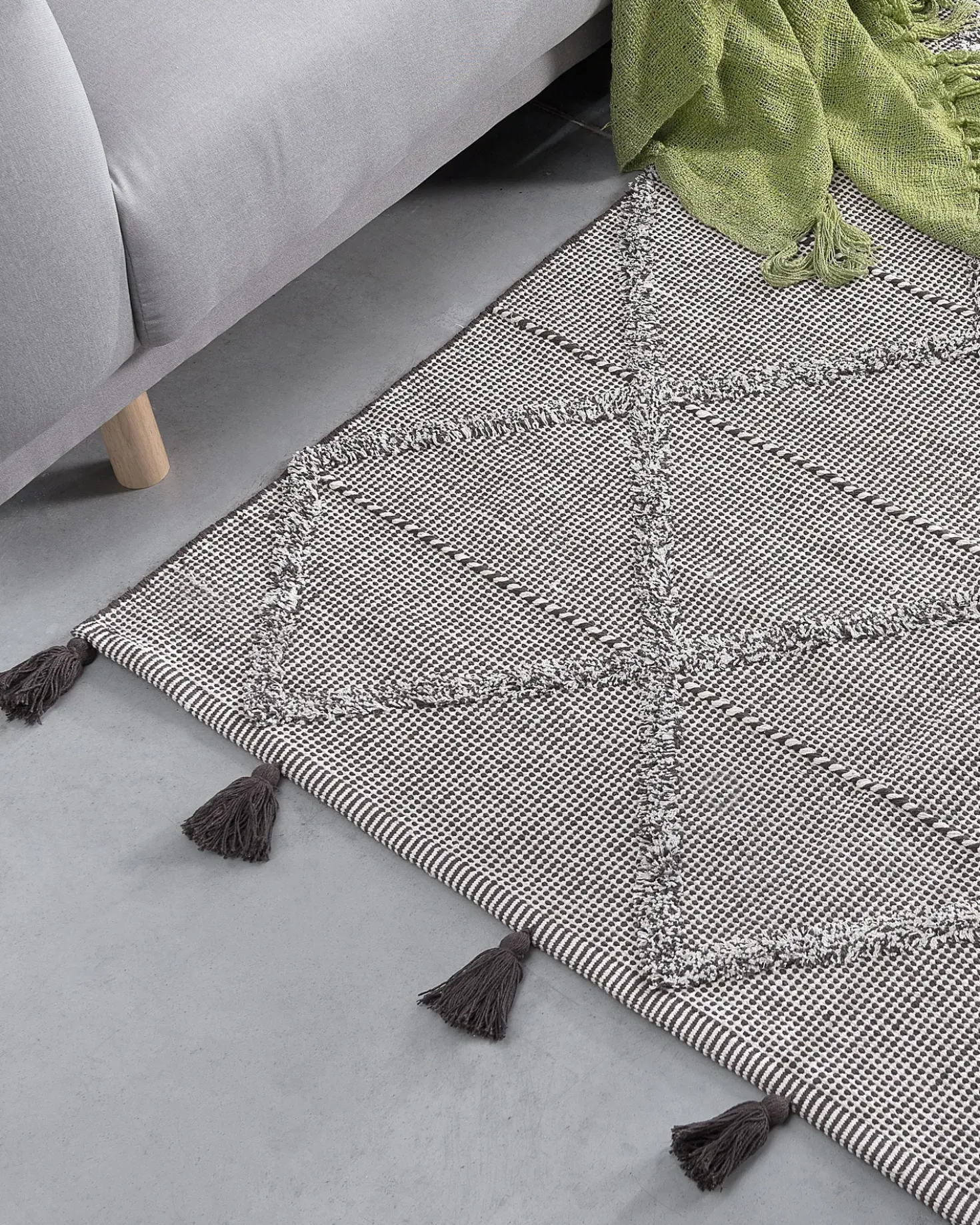 Tappeto TUZLA Marrone 140 x 200 cm Cotone