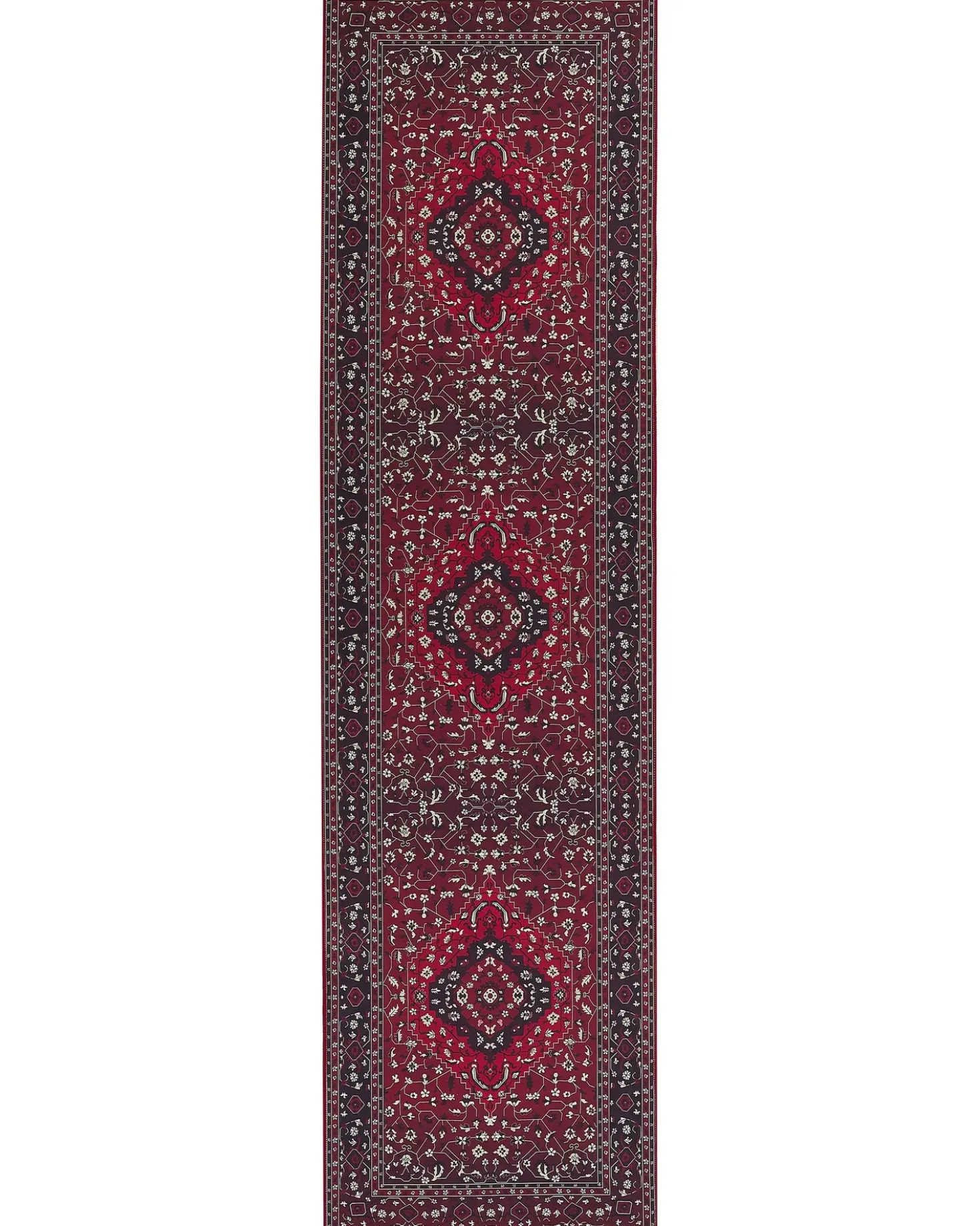 Tappeto VADKADAM Rosso scuro 80 x 300 cm