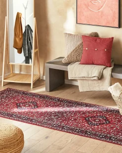 Tappeto VADKADAM Rosso scuro 80 x 300 cm