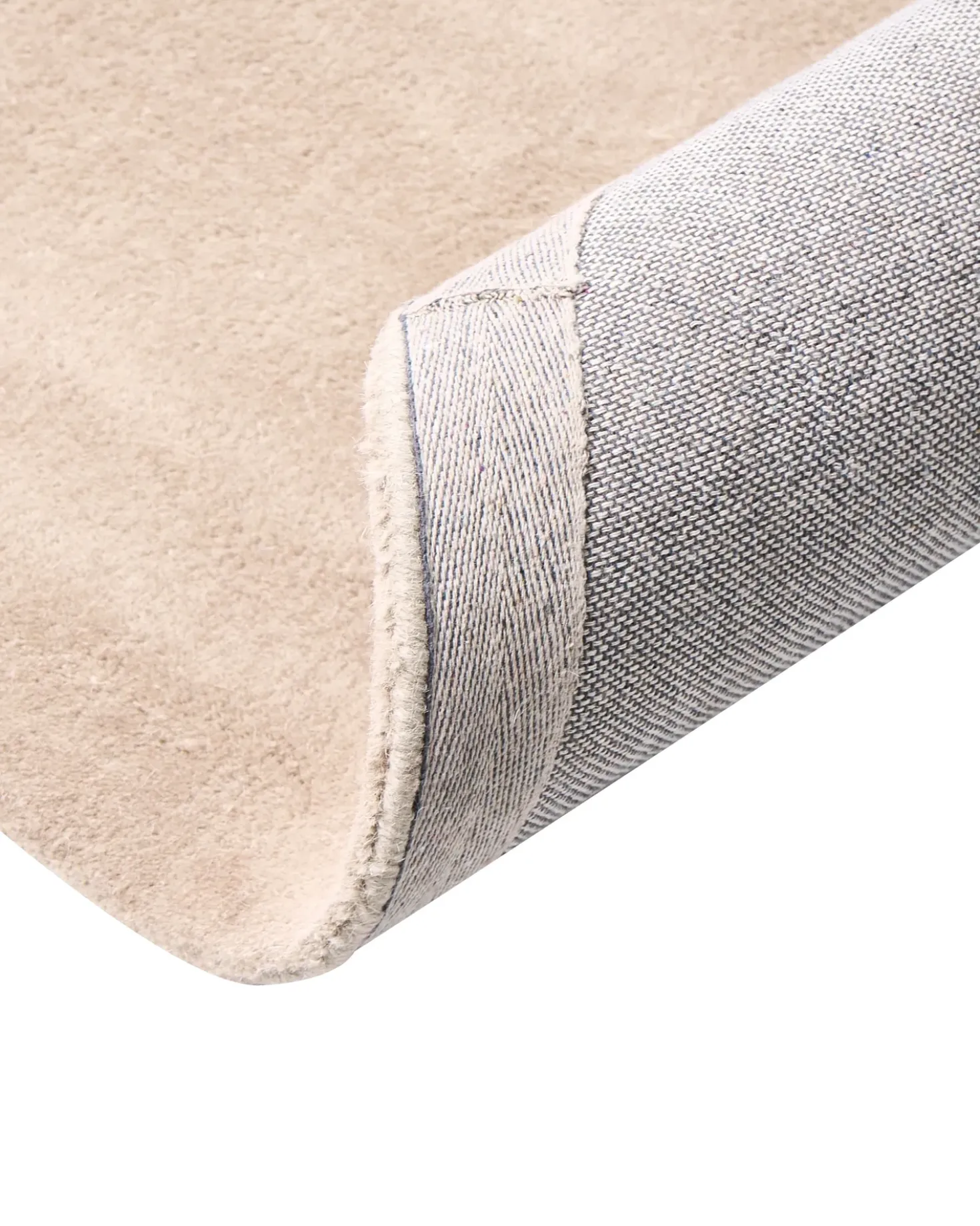 Tappeto VASCO Beige ø 140 cm Lana