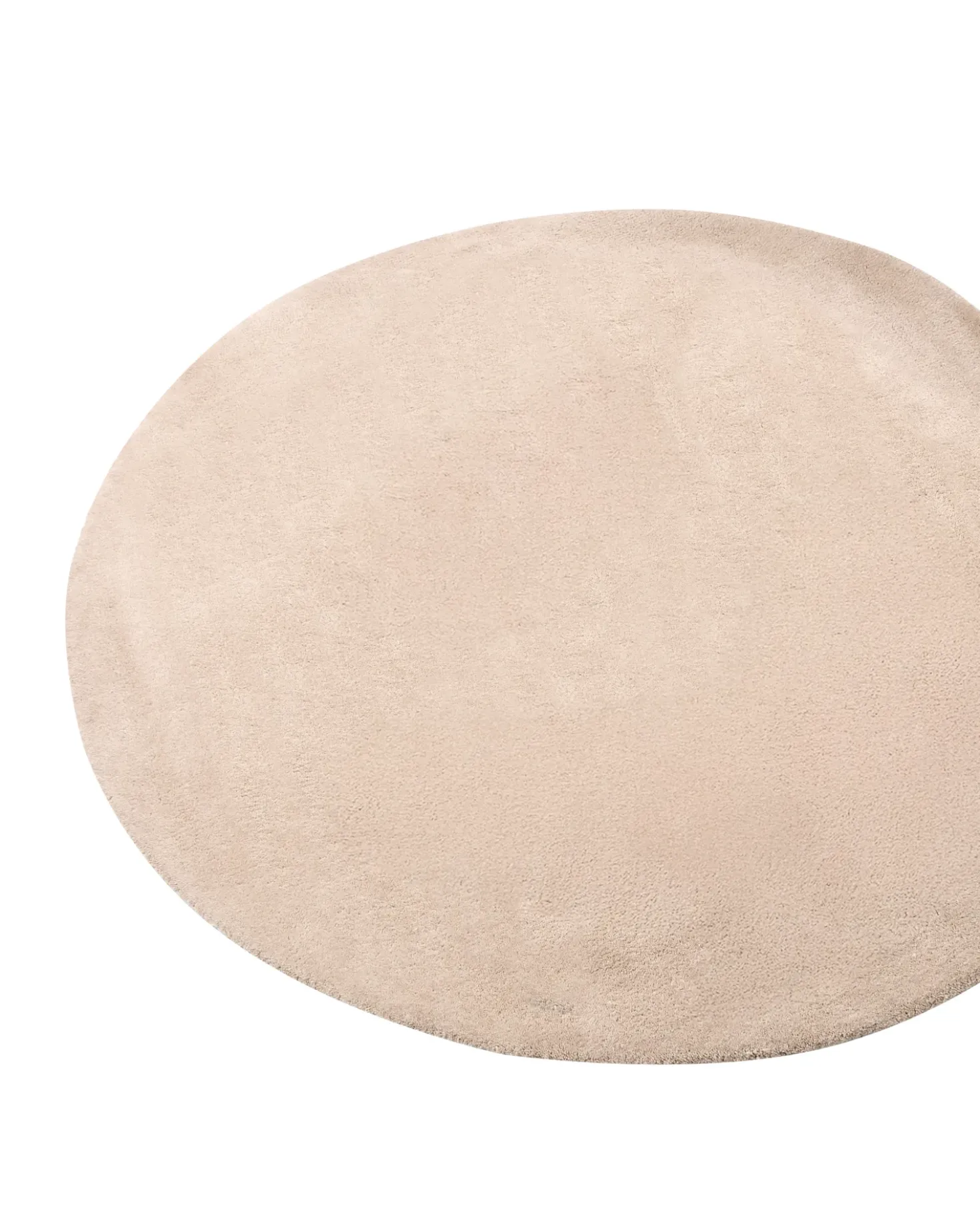 Tappeto VASCO Beige ø 140 cm Lana