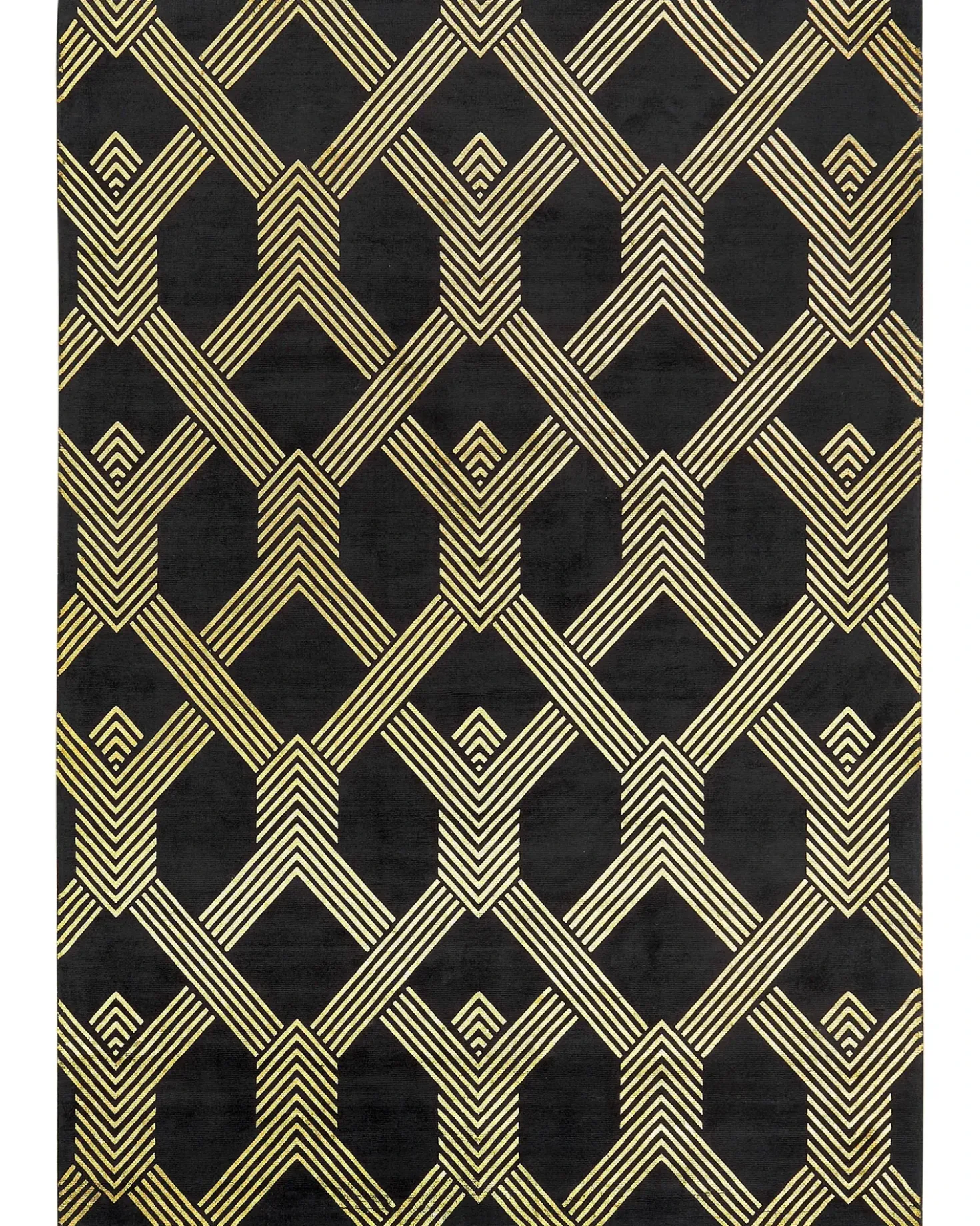 Tappeto VEKSE Nero 160 x 230 cm Viscosa