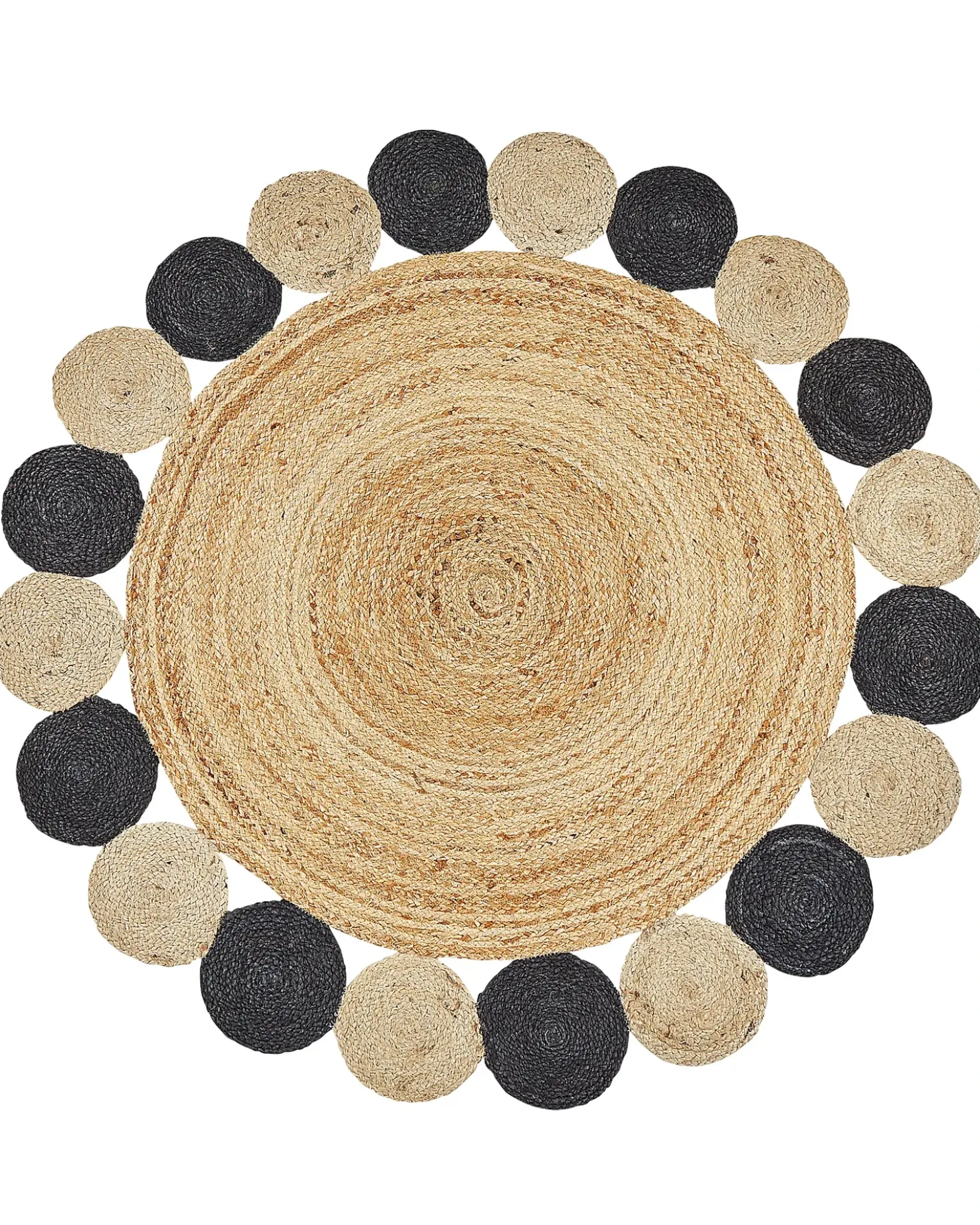 Tappeto VOSTAN Nero ø 140 cm Iuta