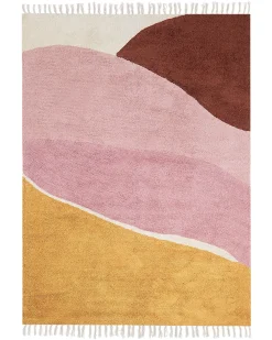Tappeto XINALI Rosa 140 x 200 cm Cotone