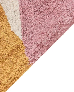 Tappeto XINALI Rosa 140 x 200 cm Cotone