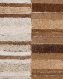 Tappeto YAGDA Beige 140 x 200 cm Pelle naturale