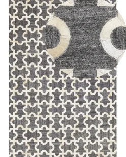 Tappeto YEDISU Grigio scuro 160 x 230 cm Pelle naturale