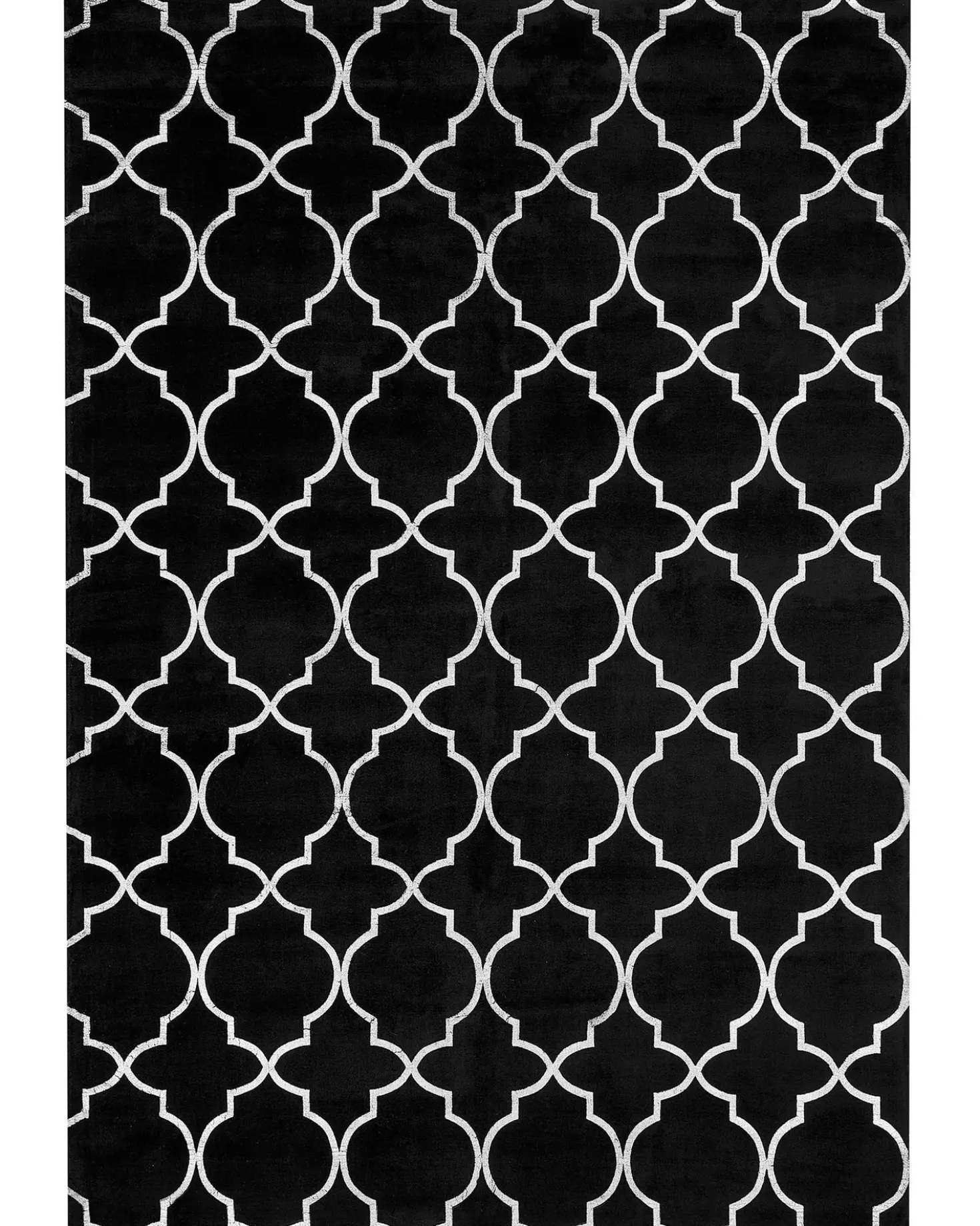 Tappeto YELKI Nero 140 x 200 cm Viscosa