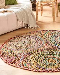 Tappeto YENICE Multicolore ø 140 cm Iuta