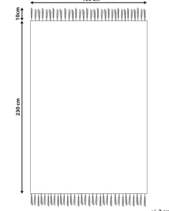 Tappeto ZEYNE Beige 160 x 230 cm Cotone