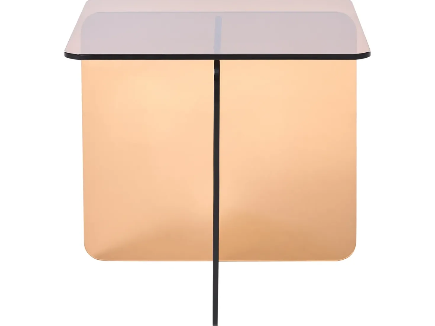 Tavolino AMISK Vetro temperato Marrone