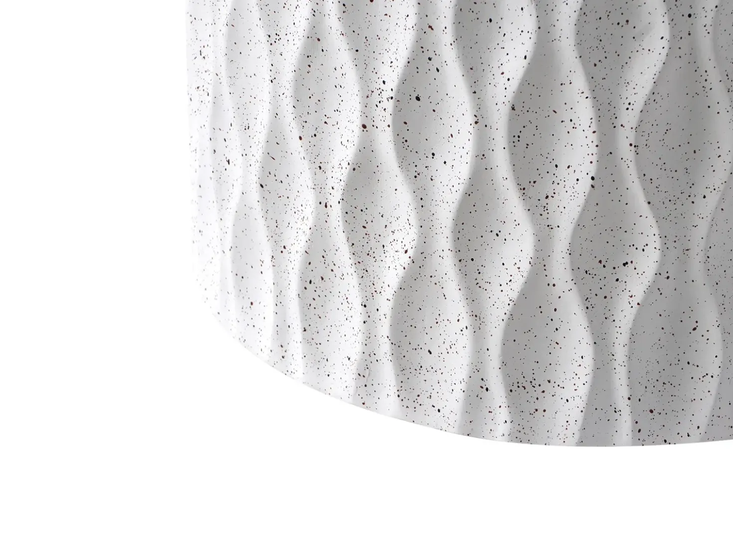 Tavolino ANTELAO 37 cm 37 cm Effetto terrazzo Terrazzo Bianco