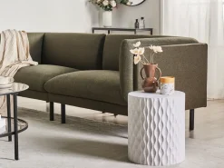 Tavolino ANTELAO 37 cm 37 cm Effetto terrazzo Terrazzo Bianco
