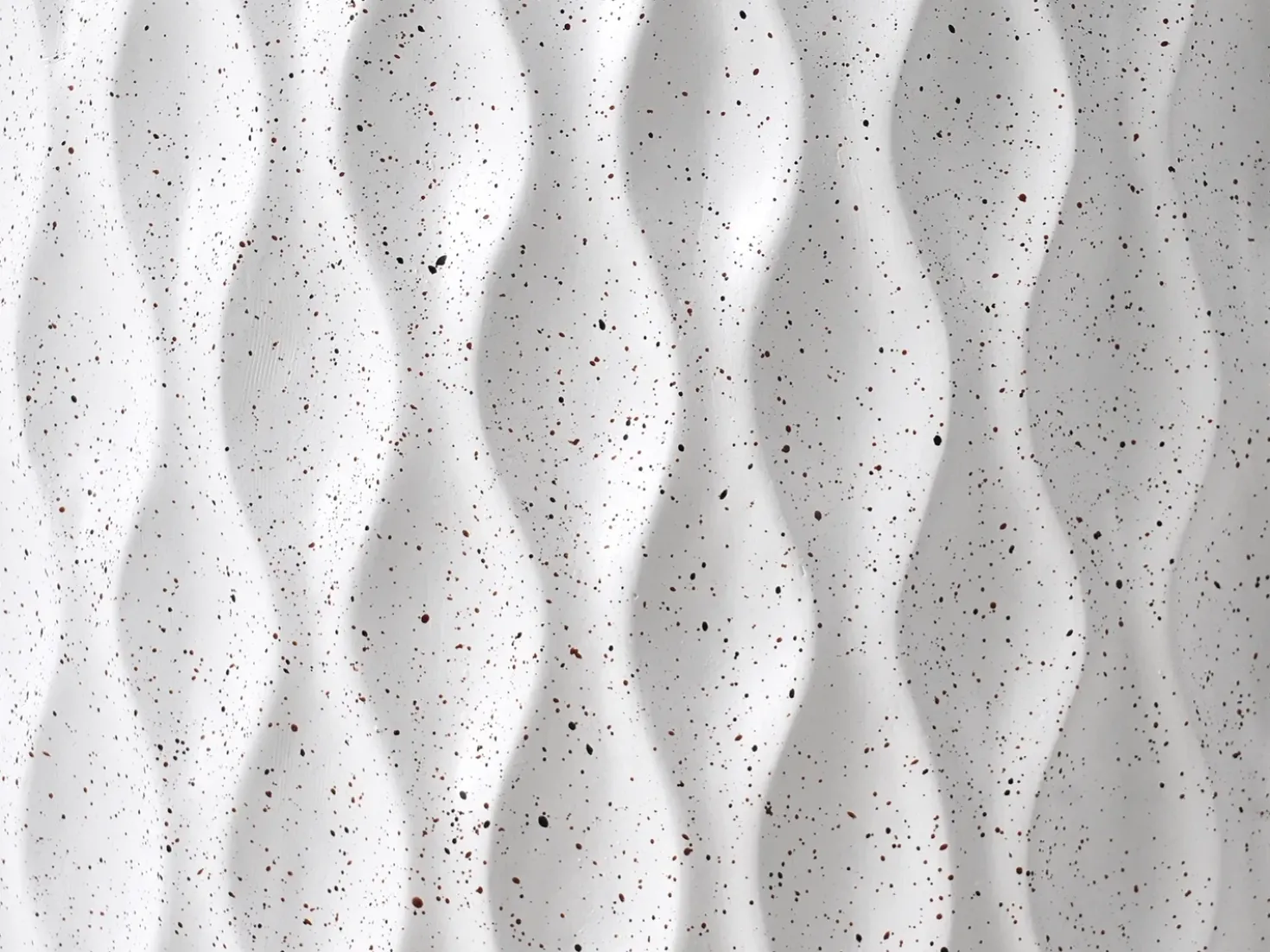 Tavolino ANTELAO 37 cm 37 cm Effetto terrazzo Terrazzo Bianco