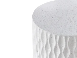 Tavolino ANTELAO 37 cm 37 cm Effetto terrazzo Terrazzo Bianco