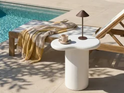 Tavolino ARSOLI 43 cm 58 cm Bianco sporco