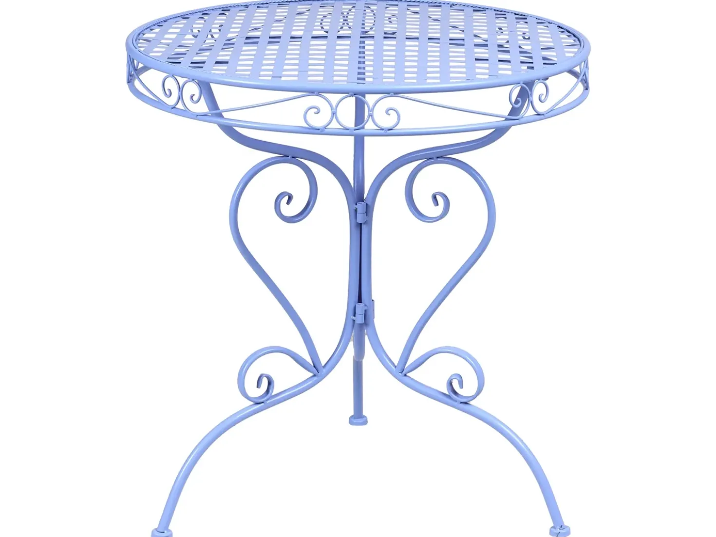 Tavolino Bistrot ALBINIA 70 cm 70 cm Metallo Blu