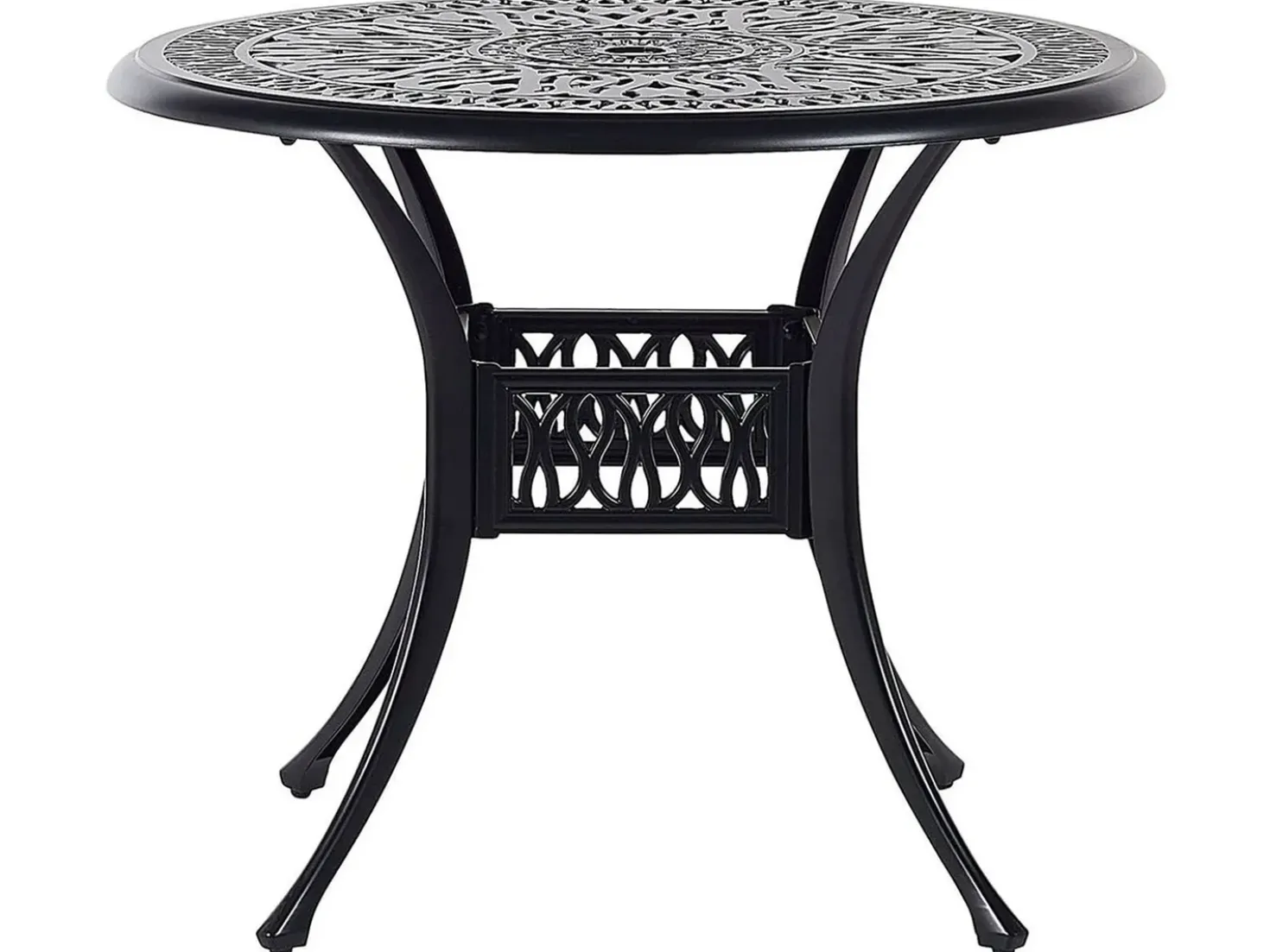 Tavolino Bistrot ANCONA 90 cm 90 cm Metallo Nero