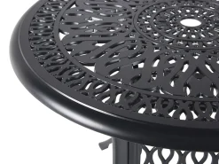 Tavolino Bistrot ANCONA 90 cm 90 cm Metallo Nero