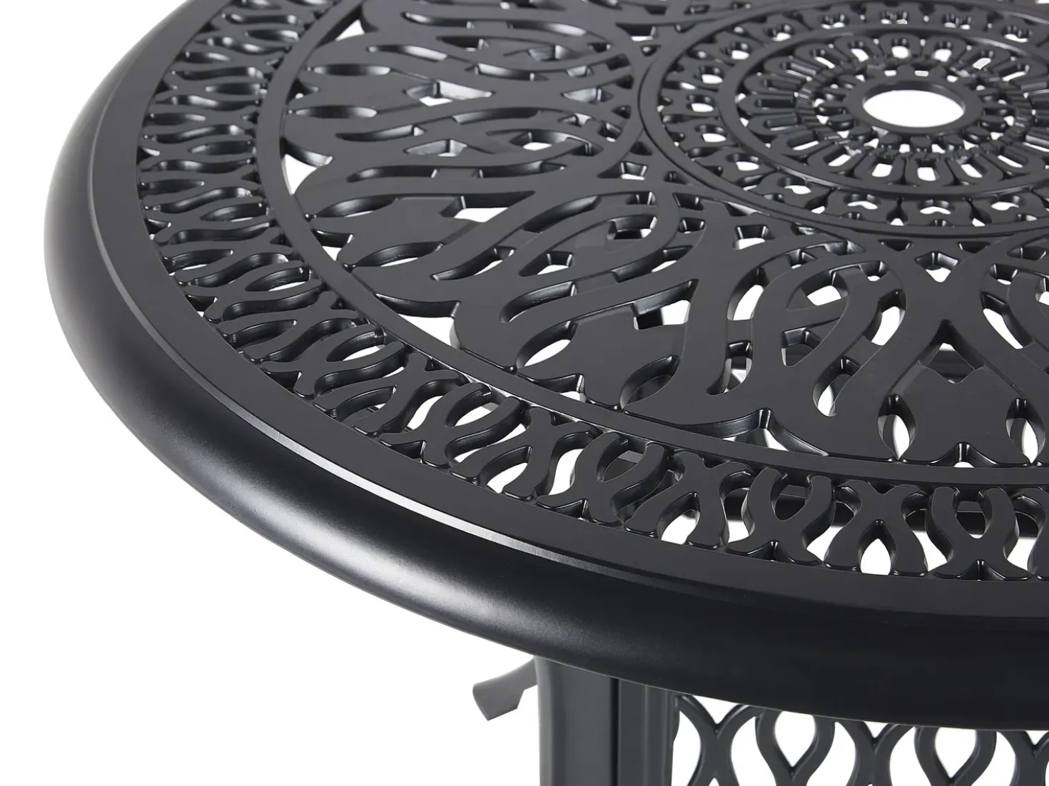 Tavolino Bistrot ANCONA 90 cm 90 cm Metallo Nero