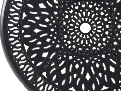 Tavolino Bistrot ANCONA 90 cm 90 cm Metallo Nero