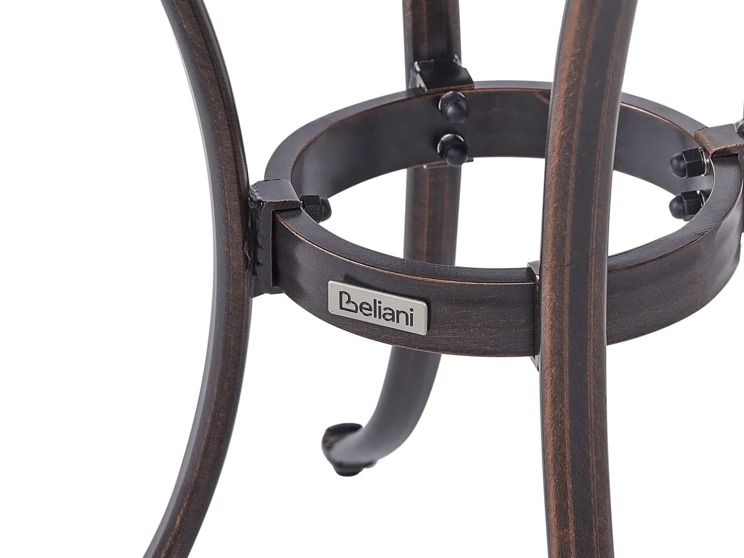 Tavolino Bistrot ANDALO 68 cm 68 cm Metallo Marrone