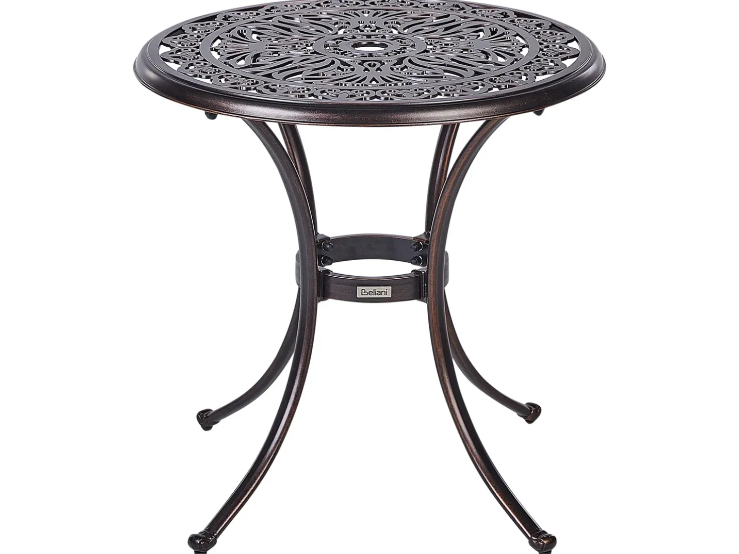 Tavolino Bistrot ANDALO 68 cm 68 cm Metallo Marrone