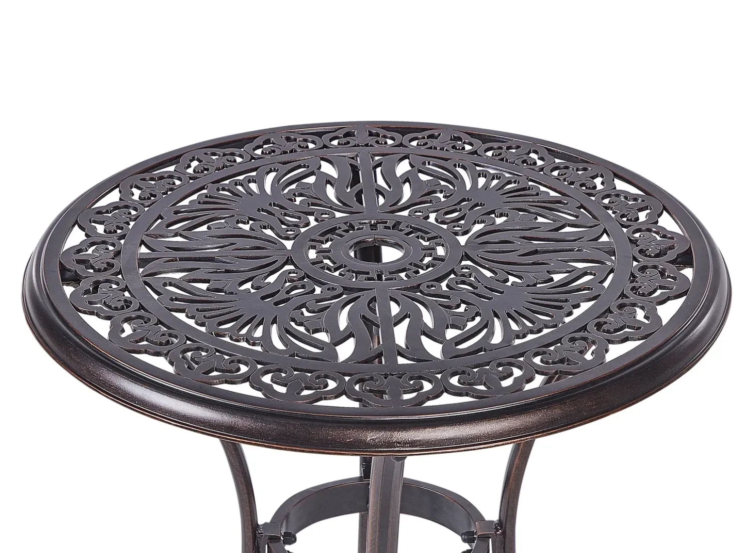 Tavolino Bistrot ANDALO 68 cm 68 cm Metallo Marrone