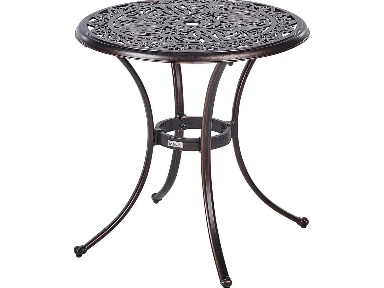 Tavolino Bistrot ANDALO 68 cm 68 cm Metallo Marrone