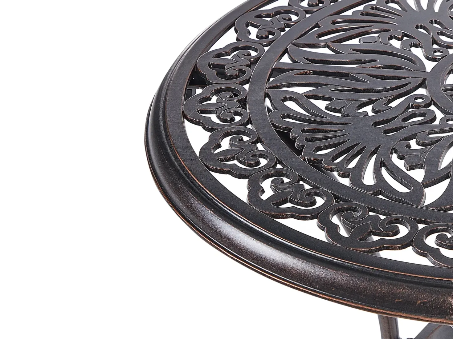 Tavolino Bistrot ANDALO 68 cm 68 cm Metallo Marrone
