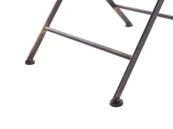 Tavolino Bistrot BORMIO 70 cm 70 cm Metallo Nero