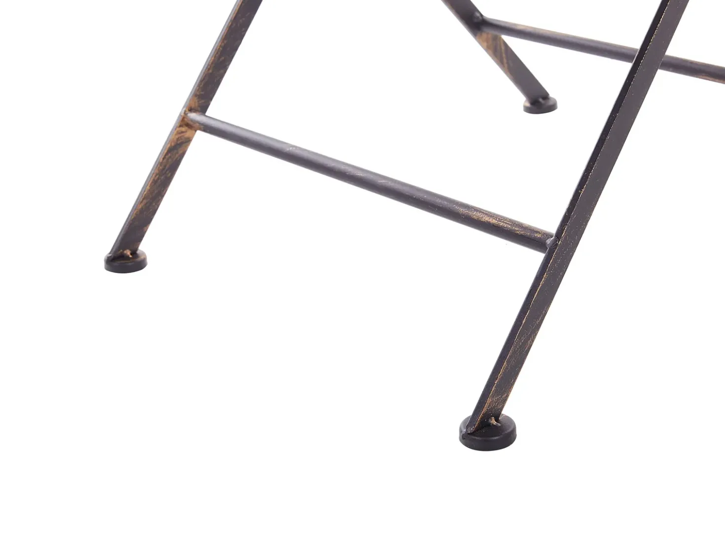 Tavolino Bistrot BORMIO 70 cm 70 cm Metallo Nero