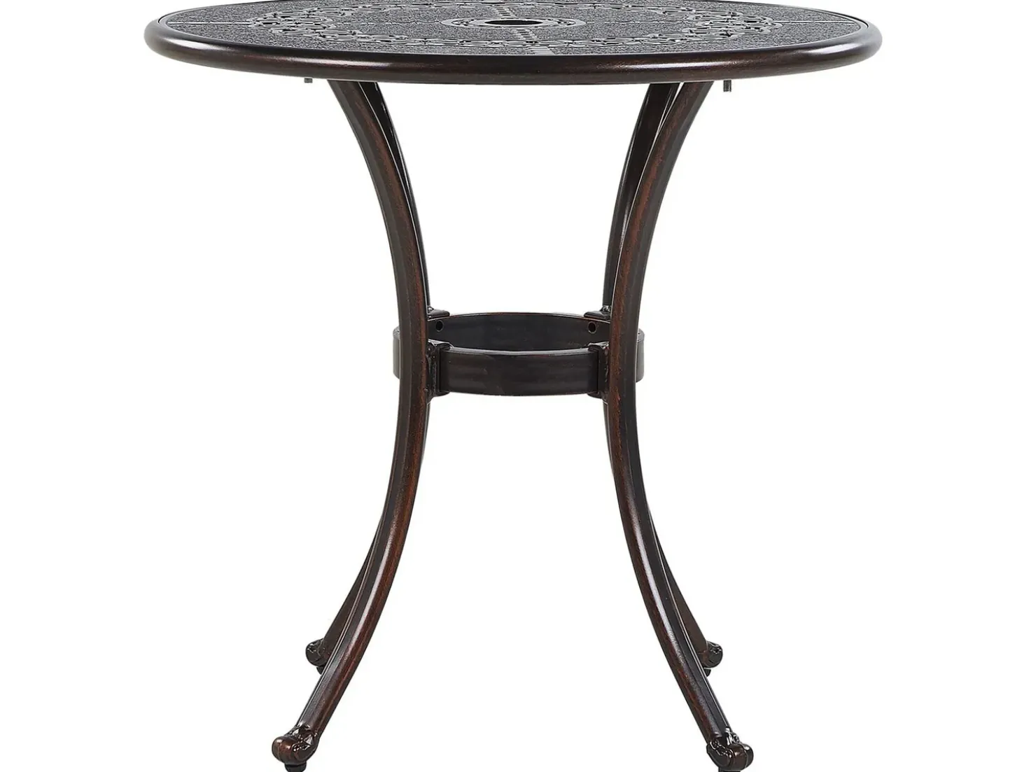 Tavolino Bistrot BOVINO 65 cm 65 cm Metallo Marrone scuro
