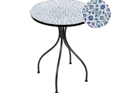 Tavolino Bistrot CHAPECO 60 cm 60 cm Metallo Nero
