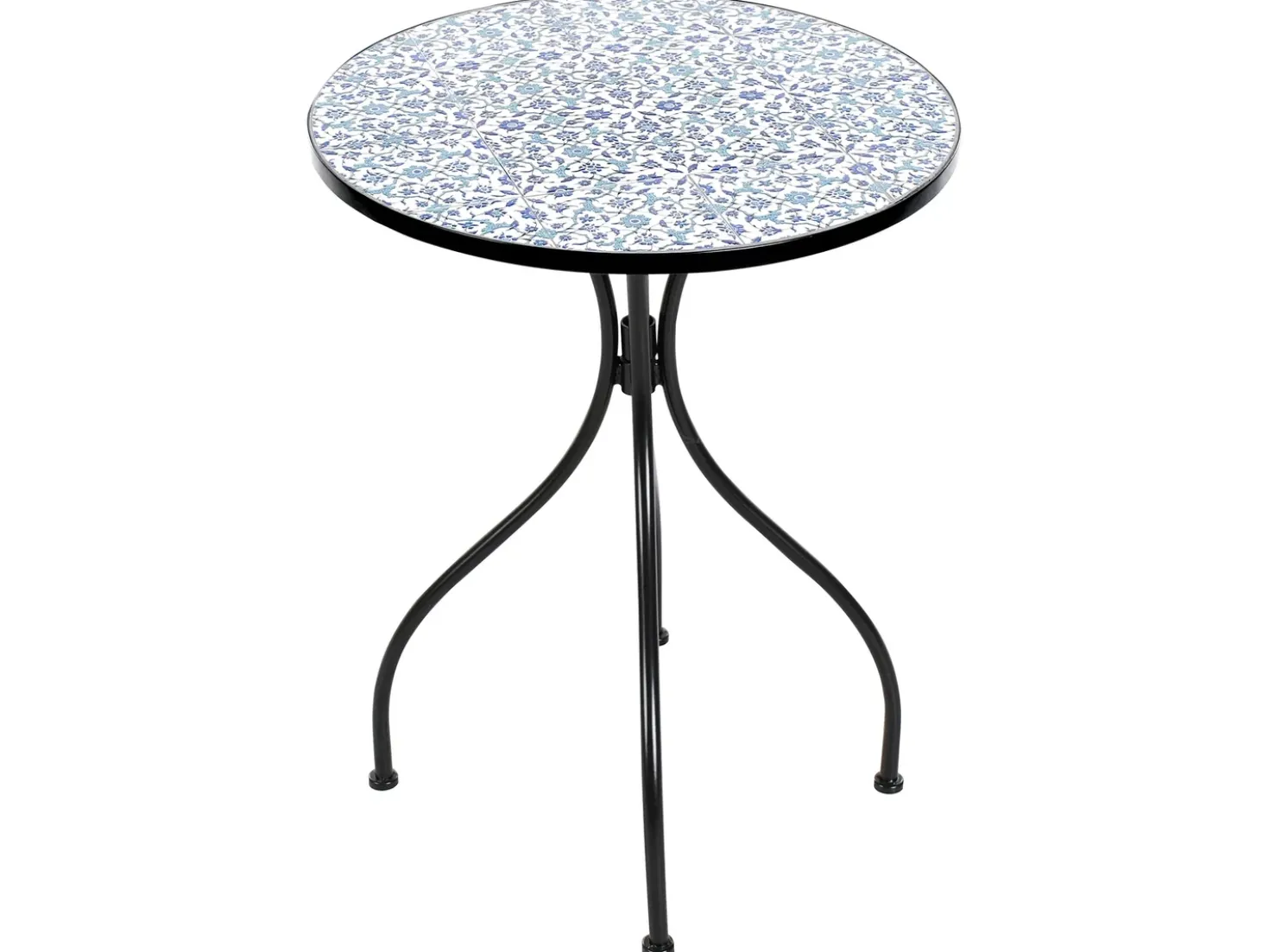 Tavolino Bistrot CHAPECO 60 cm 60 cm Metallo Nero