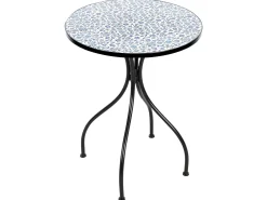 Tavolino Bistrot CHAPECO 60 cm 60 cm Metallo Nero