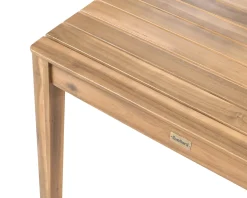 Tavolino Bistrot CHIOGGIA 70 cm 70 cm Legno di acacia certificato Marrone chiaro