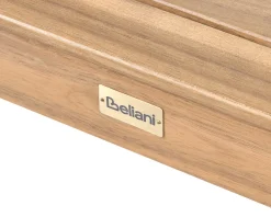 Tavolino Bistrot CHIOGGIA 70 cm 70 cm Legno di acacia certificato Marrone chiaro