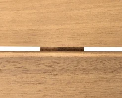 Tavolino Bistrot CHIOGGIA 70 cm 70 cm Legno di acacia certificato Marrone chiaro