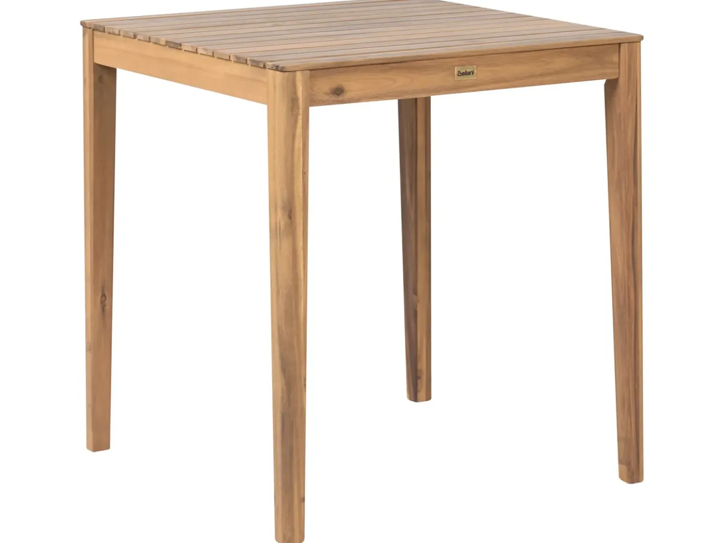 Tavolino Bistrot CHIOGGIA 70 cm 70 cm Legno di acacia certificato Marrone chiaro