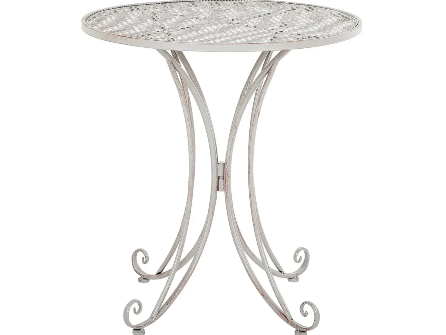 Tavolino Bistrot CILENTO 71 cm 71 cm Metallo Grigio