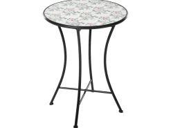 Tavolino Bistrot COLLIO 60 cm 60 cm Metallo Nero