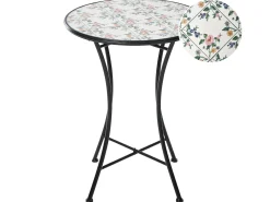 Tavolino Bistrot COLLIO 60 cm 60 cm Metallo Nero