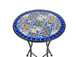 Tavolino Bistrot CORIANO 60 cm 60 cm Metallo Nero