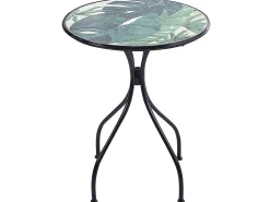 Tavolino Bistrot COZZANA 60 cm 60 cm Metallo Nero
