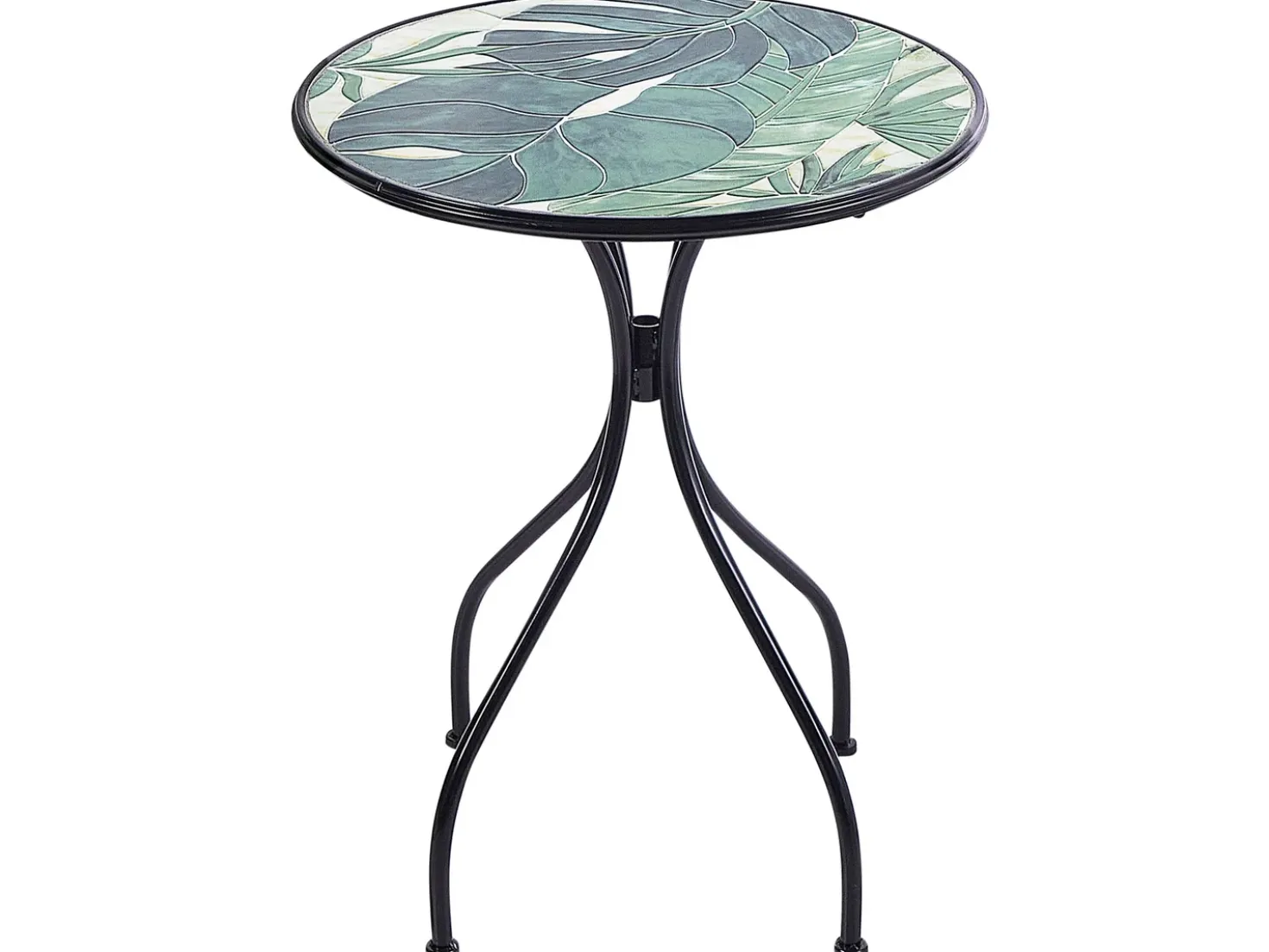 Tavolino Bistrot COZZANA 60 cm 60 cm Metallo Nero