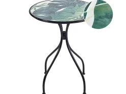 Tavolino Bistrot COZZANA 60 cm 60 cm Metallo Nero