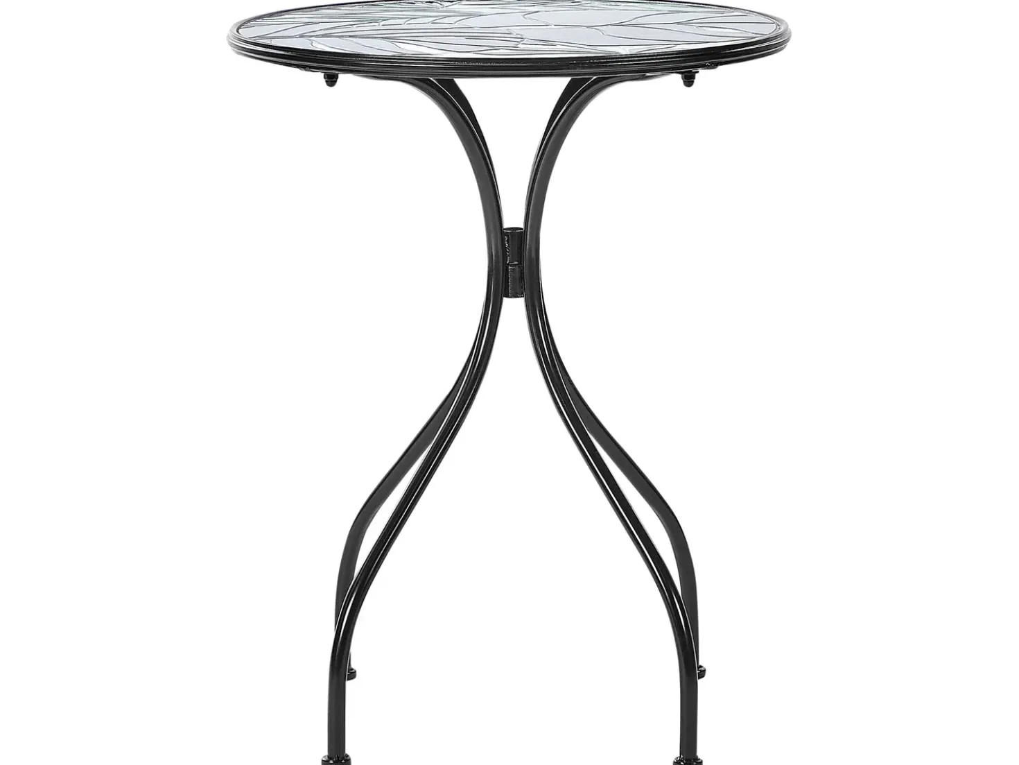 Tavolino Bistrot COZZANA 60 cm 60 cm Metallo Nero
