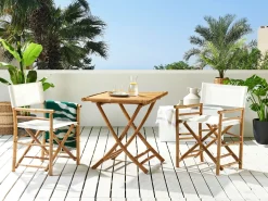 Tavolino Bistrot MOLISE 70 cm 70 cm Bambù Marrone