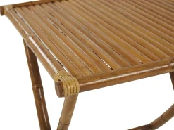 Tavolino Bistrot MOLISE 70 cm 70 cm Bambù Marrone